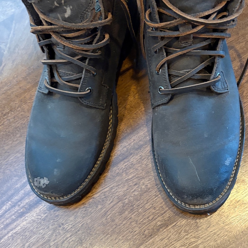 Frye Men's Brown Leather Boots Size 11 - Picture 4 of 9